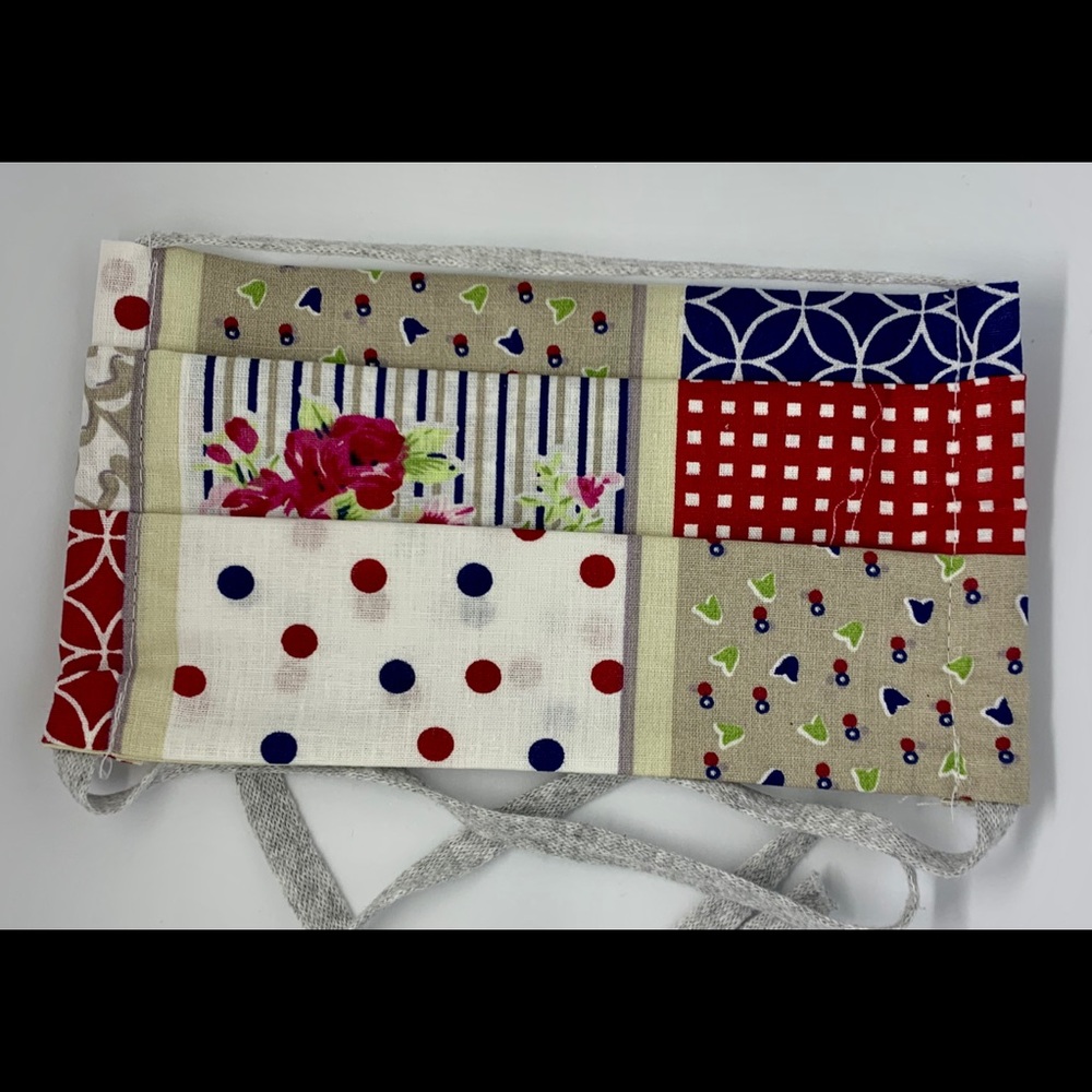 Face Mask 100% Cotton, Washable, Fabric, Hand Made